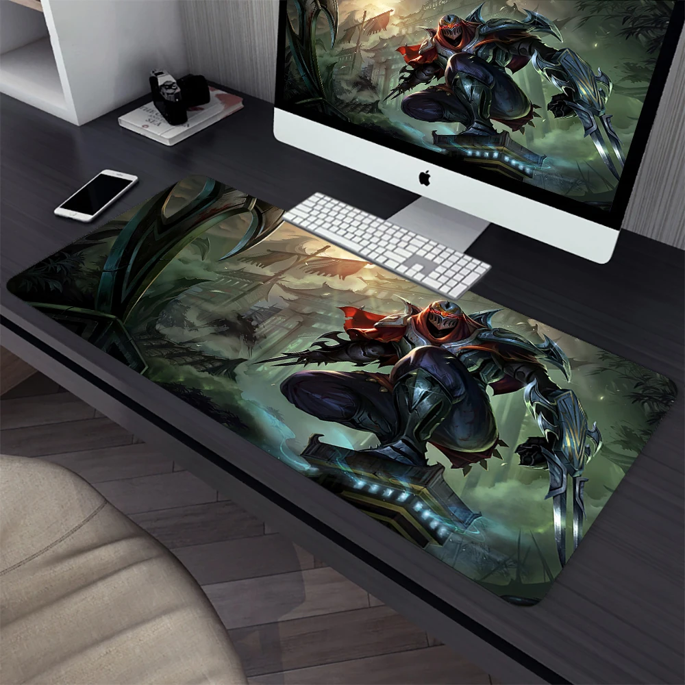 League of Legends Zed Large Gaming Mouse Pad Computer Mousepad PC Gamer Laptop Mouse Mat Office Mausepad Keyboard Mat Desk Pad