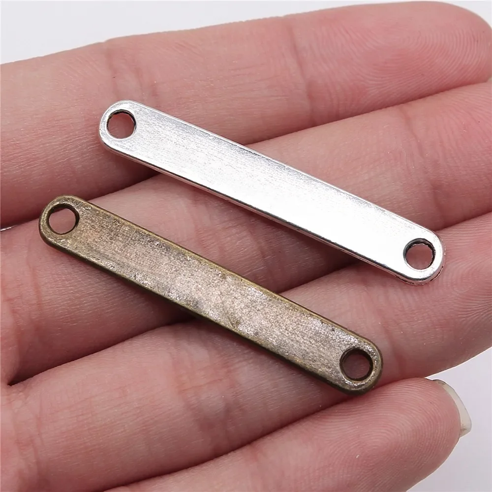 WYSIWYG 10 sztuk 45x7mm czas jest tym, co można zrobić z tego złącze Charms dla bransoletka Making — zdjęcie 2