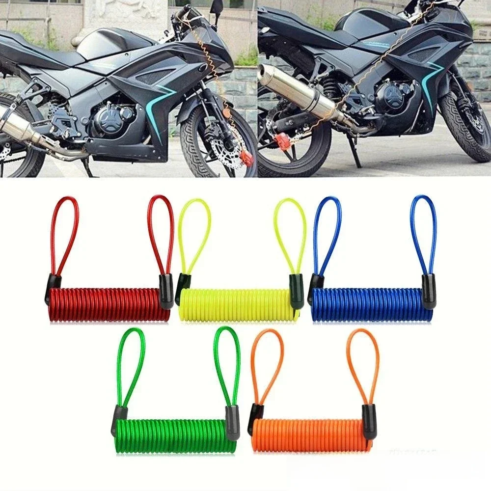 AliExpress NONE Bike Spring Cable Lock Anti-Theft Rope Alarm Disc Lock Bicycle Security Reminder Motorcycle Theft Protection 150cm