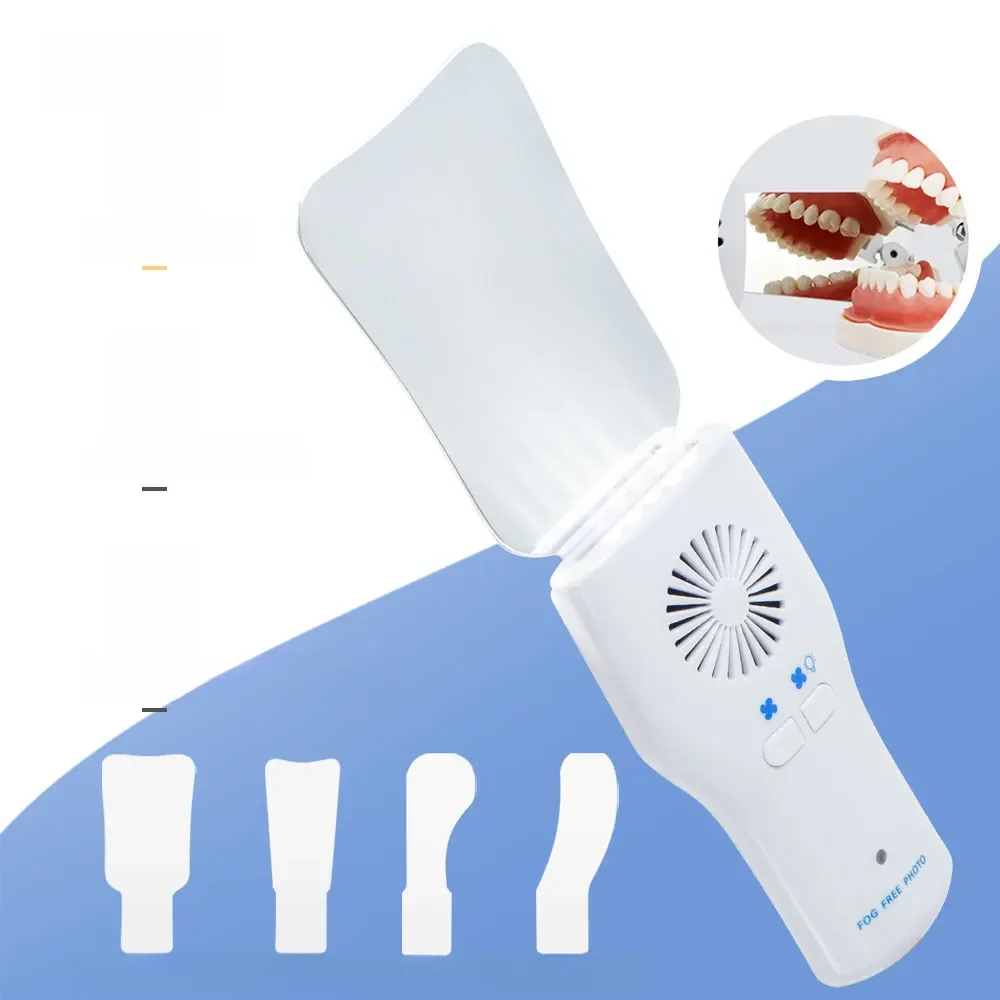 Miroir dentaire Anti-buée automatique pour photographie orale, réflecteur, miroir antibuée, orthodontique, Buccal, Occlusal, lingual, fournitures dentaires
