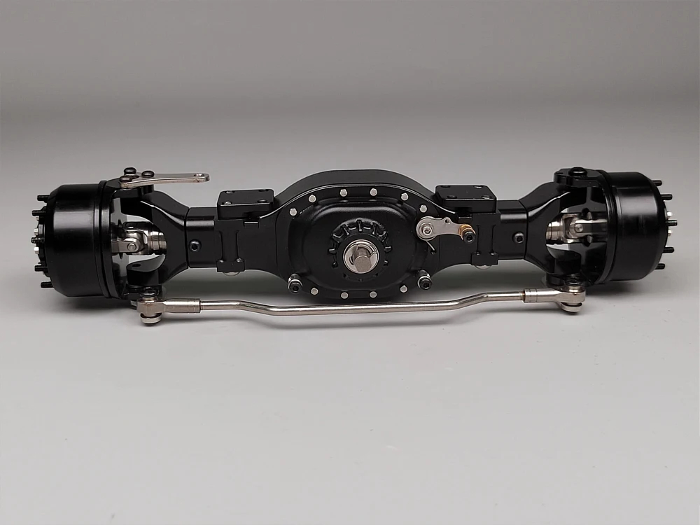 1/14 Neue CNC-integrierte Vorderachse MD CQ-0001 Serie für Tamiya 1/14 RC Traktor-LKW Achsteile – Detail 6