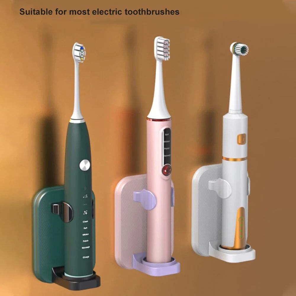 Electric Toothbrush Holder Drain Rack Adjustable Clamping Width Storage Rack Wall Hanger Electric Razor Storage Support