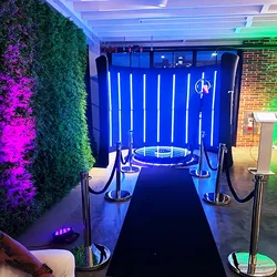 360 Photo Booth Backdrop for Party Event 360 Degree Video Camera Booth Led Lights Vogue Booth Enclosure free Customize LOGO