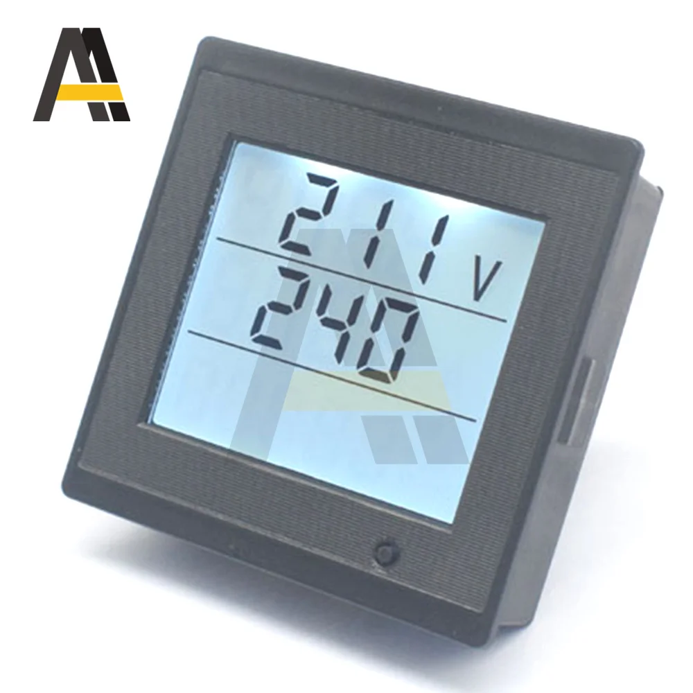 20A DC AC Multifunctional Power Metering Meter AC80-300V DC6-200V Voltage Current Power Consumption Time Frequency Power Factor