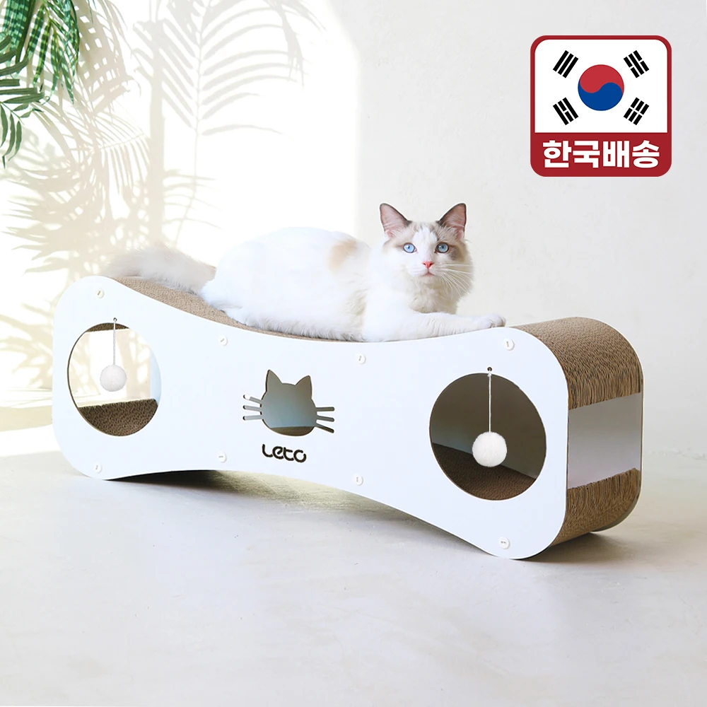 (LETO) 고양이 스크래쳐 대형 소파 터널 LCH-ST04