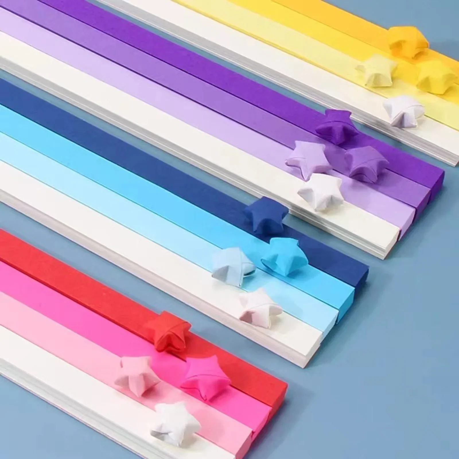 Phinus 2060 Sheets Origami Paper - 27 Color Assortment, Double Sided Star Paper Strips for DIY Hand Art Crafts