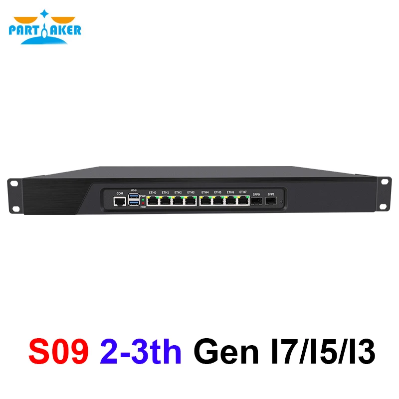 Partaker R11 Servidor de escritorio 1U Firewall pfSense 1U Firewall Router con 6 Gigabit LAN Intel Dual Core i5 3320M