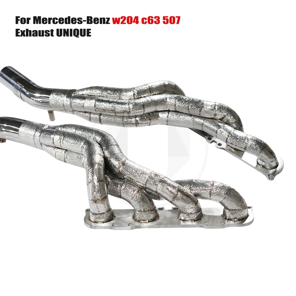 UNIQUE manifold downpipe For 2009-2014 Benz w204 c63 457 507 V8 6.2L Equal Length SS304 exhaust manifold With insulator