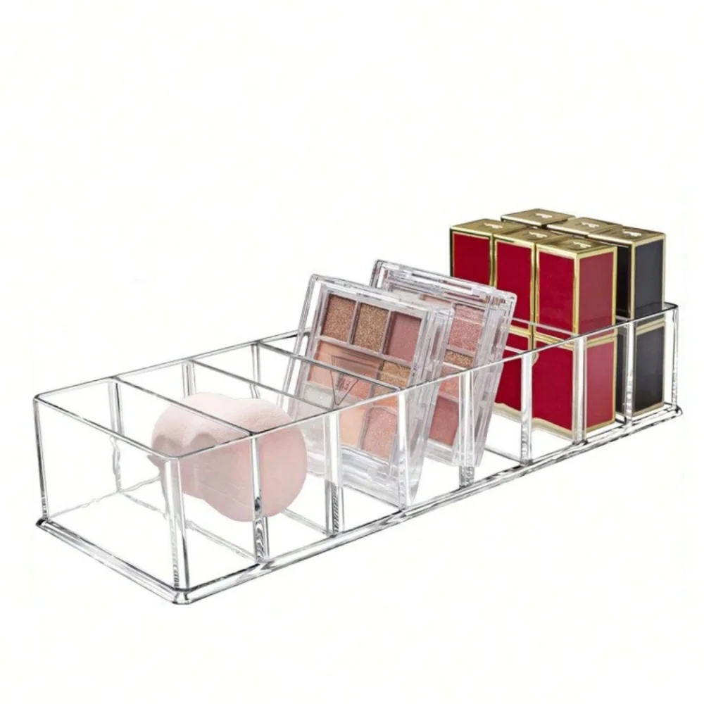 1/3 Stück Kosmetik-Aufbewahrungsbox, Puder-Aufbewahrungsbox, Lippenstiftständer, Nagellack-Präsentationsständer, Kosmetik-Puder-Aufbewahrungsregal, 8 Fächer – Detail 7