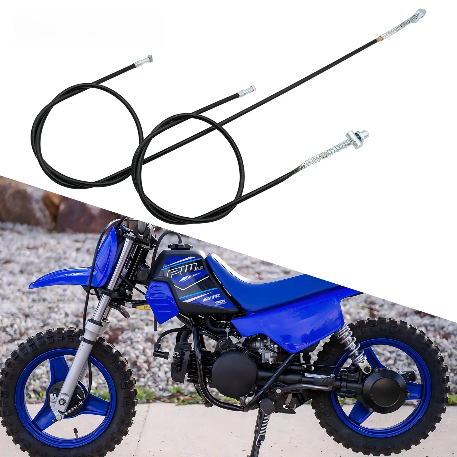AliExpress Motorcycle Front & Rear Brake Line Drum Brake Cable For Yamaha PW50 PW 50 PY50 PY 50 1981-2009 Kids Bike Dirt Bike Motocross