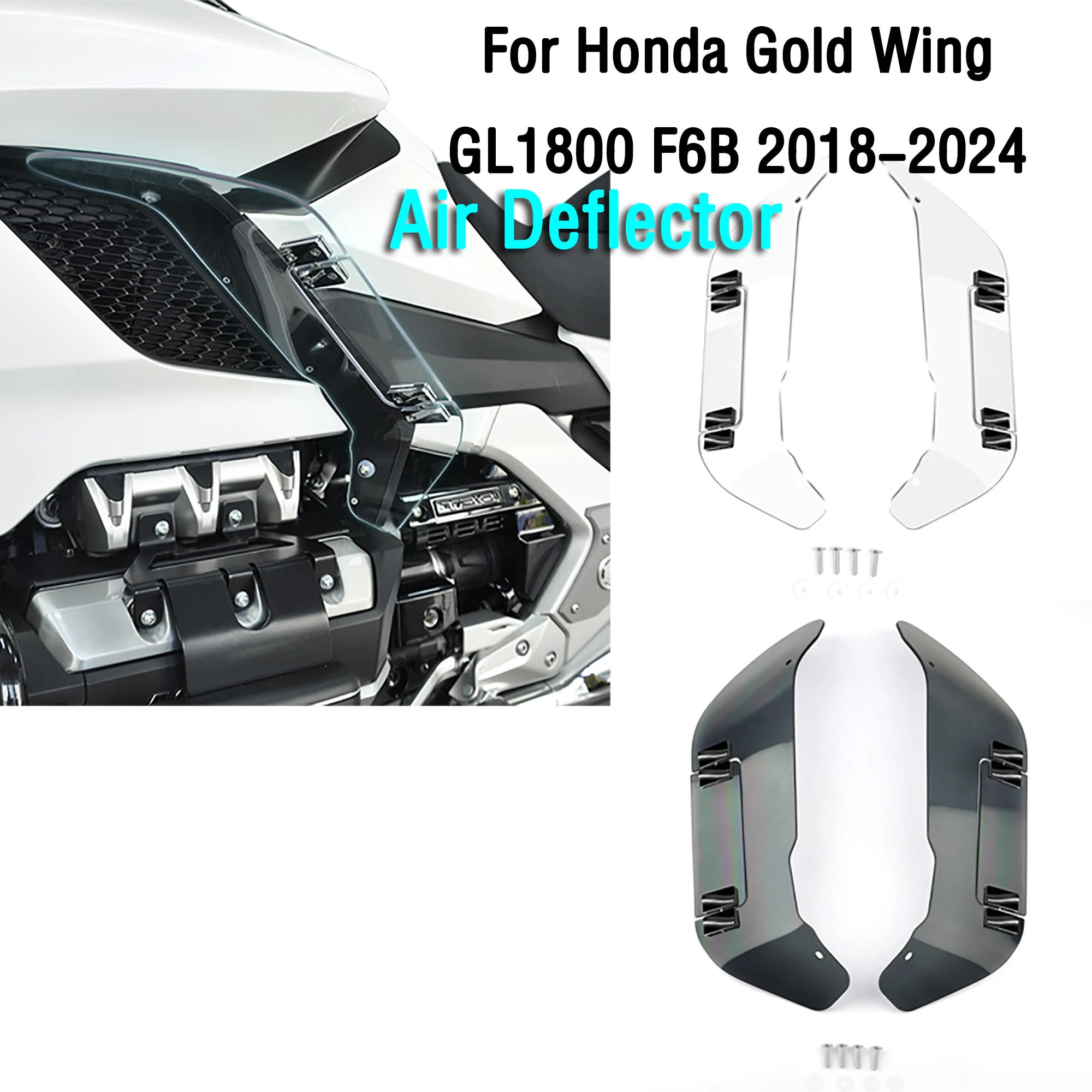 

Для Honda Goldwing Gold Wing GL 1800 GL1800 F6B 2018-2025 боковые спойлеры для мотоцикла, крыло дракона, воздушная защита, вентилируемый ветровой дефлектор