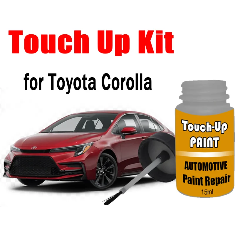 Car Touch-Up Paint Kit (with Brush) for Toyota Corolla Paint Scratch Remover Car Paint Repair Auto Accessories White Black Red