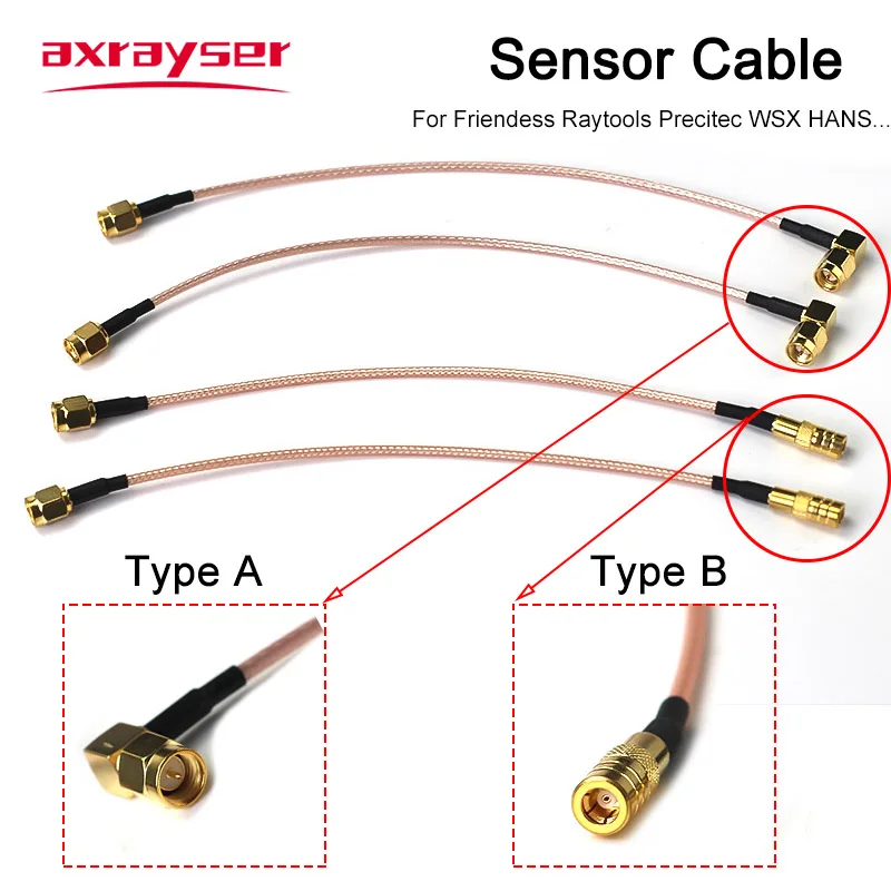 Imagem -02 - Cabo do Sensor do Laser rf para Raytools Precitec Wsx Hans Ele Friendess Mazak Ntc Fibra Lasermech Sma Smb Ttw Transformador Fio de Cobre