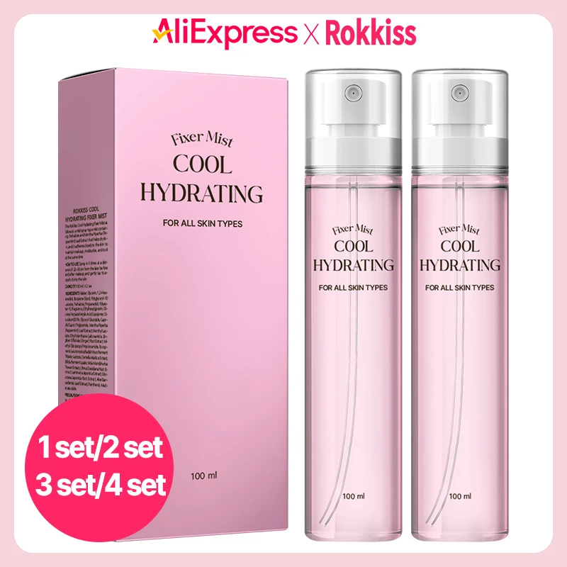 Rokkiss cool hydrating fixer mist 2pieces, 100ml