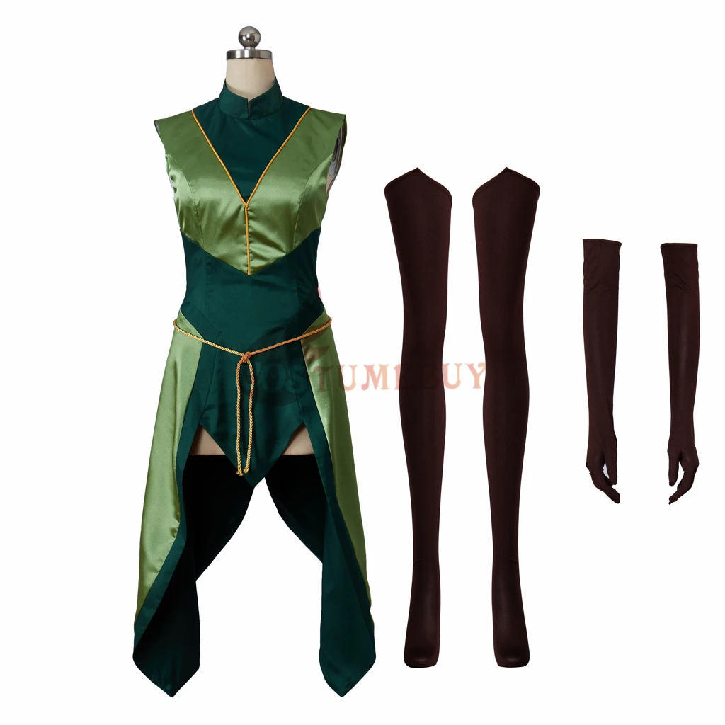 Costumebuy Machina Keyleth Cosplay Costume Critical Role Sexy Dress With Gloves Stockings Halloween Skirt Outfit