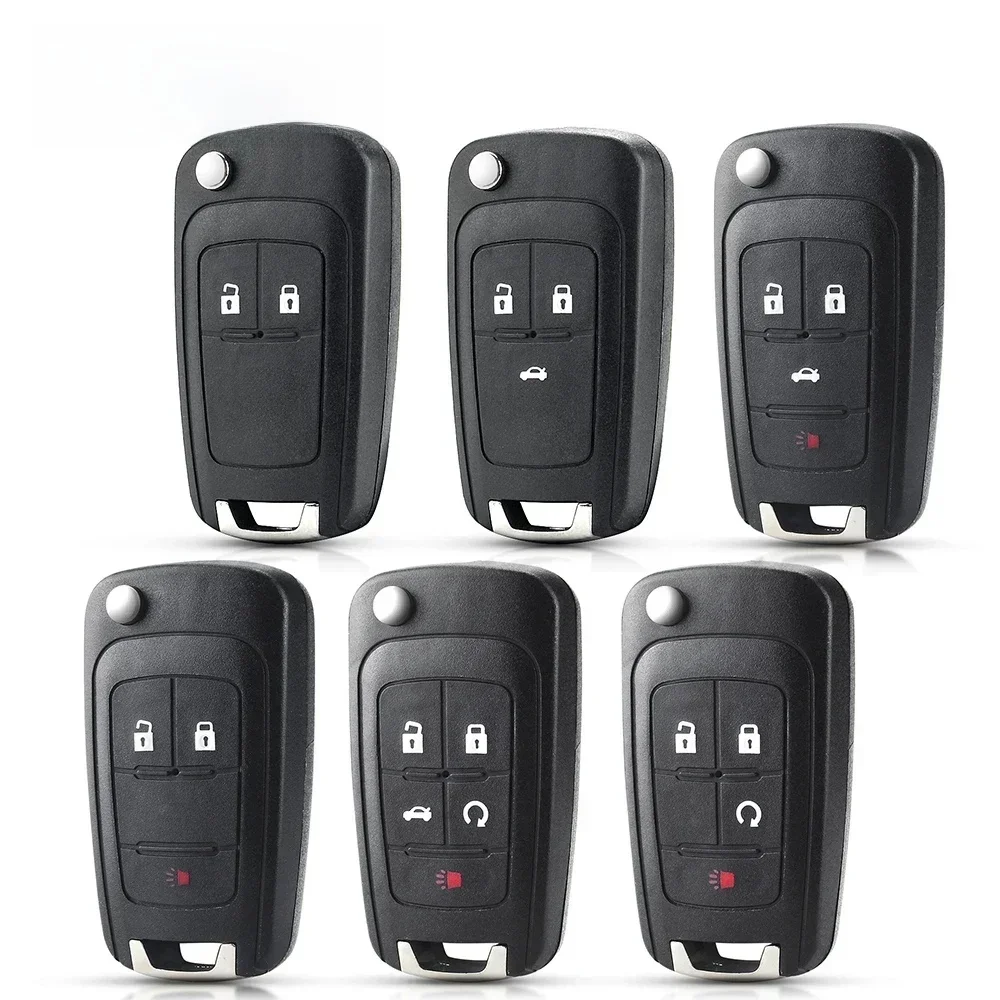 KEYYOU – clé télécommande de voiture à rabat, 1 pièce, pour Chevrolet Cruze Epica Lova Camaro Impala Fit Astra J Corsa E Insignia Zafira C 2 3 4 5BT