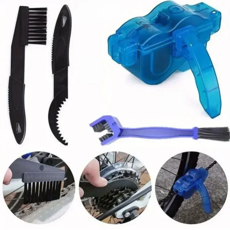 AliExpress NONE Bicycle Chain Clean Brush Cleaner Bicycle Chains Gear Grunge Brush Cleaner Bike Wash Tool Set Bicycle Repair Tools