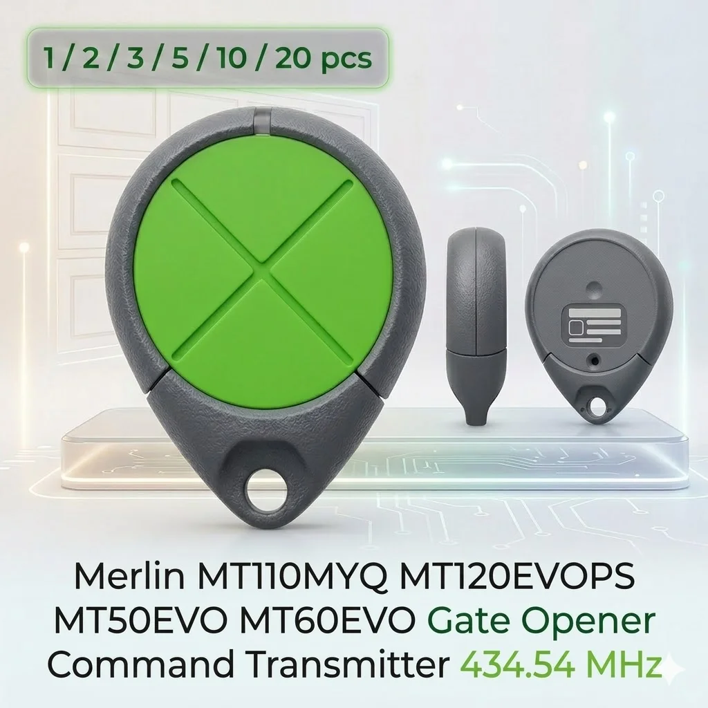 Merlin MT110MYQ MT120EVOPS MT50EVO MT60EVO Gate Opener Command Transmitter 434.54 MHz Rolling code