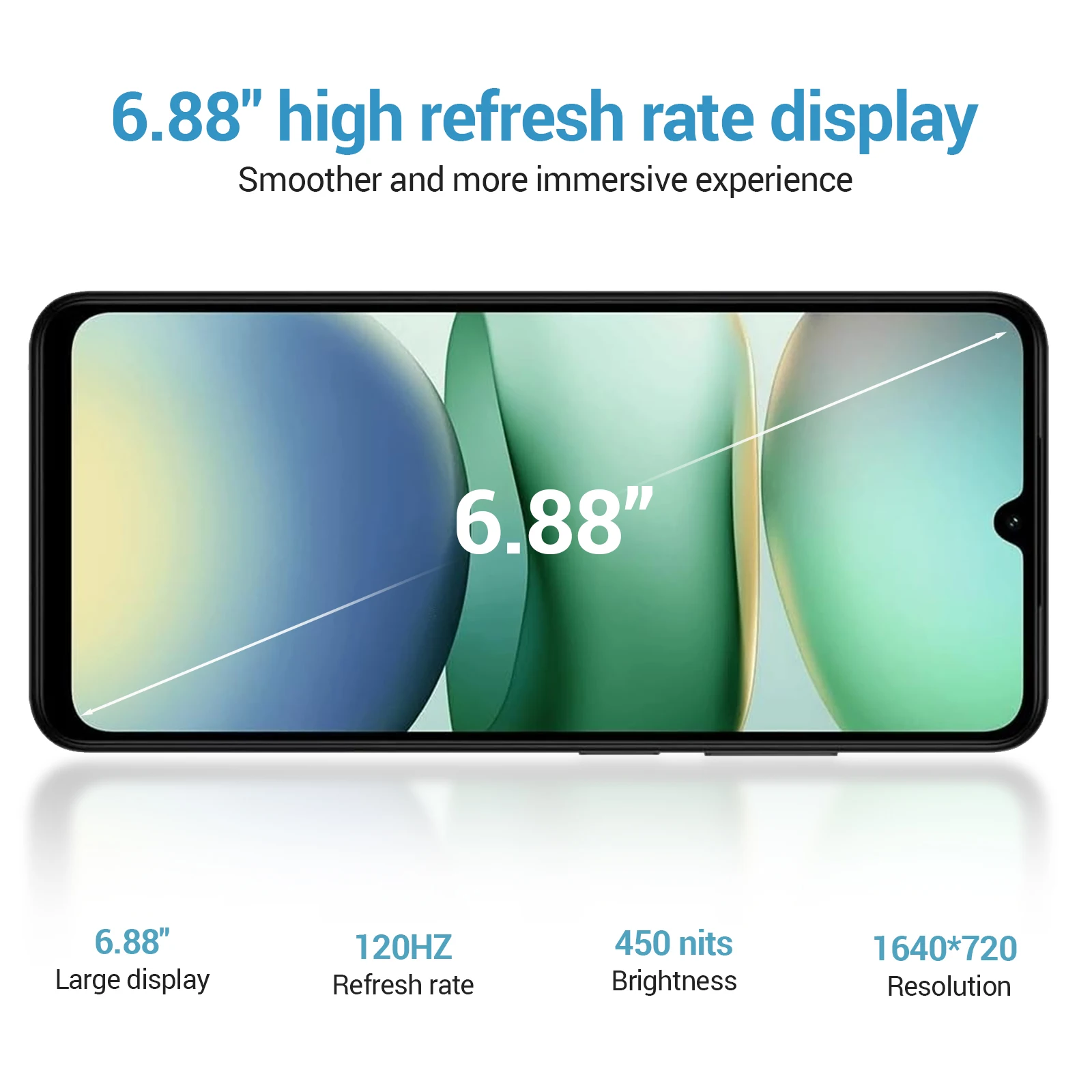 الإصدار العالمي XIAOMI Redmi A5 64/128 4G - Pantalla 6.88 "120 هرتز كامارا Dual IA 32MP 5100 mAh Cargador no Incluido Negro