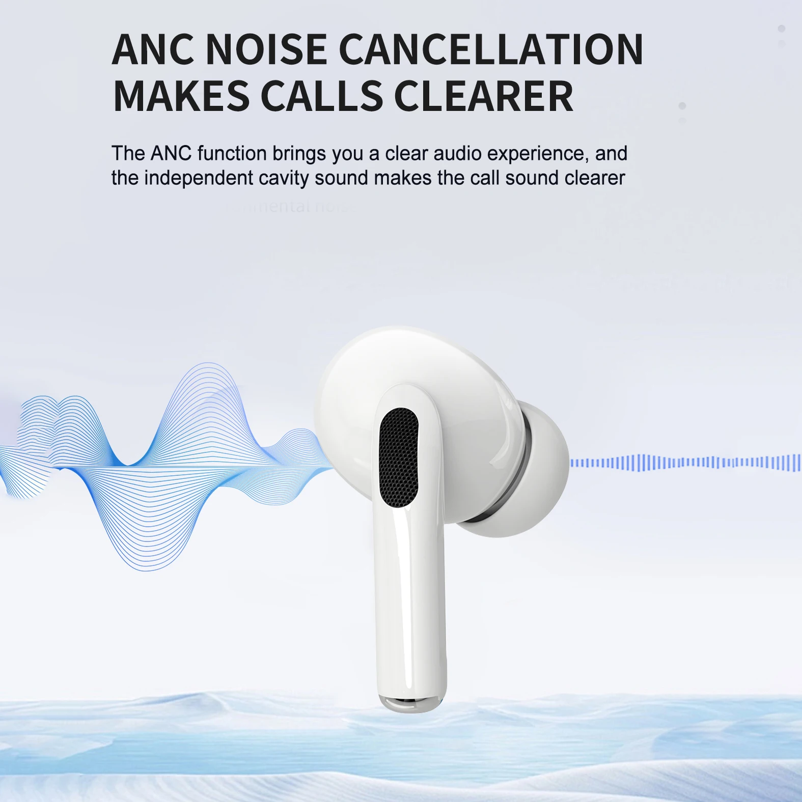 Fones de ouvido intra-auriculares sem fio TWS, fones de ouvido de música hi-fi, som estéreo, toque inteligente, bateria de longa duração, conexão estável, áudio claro