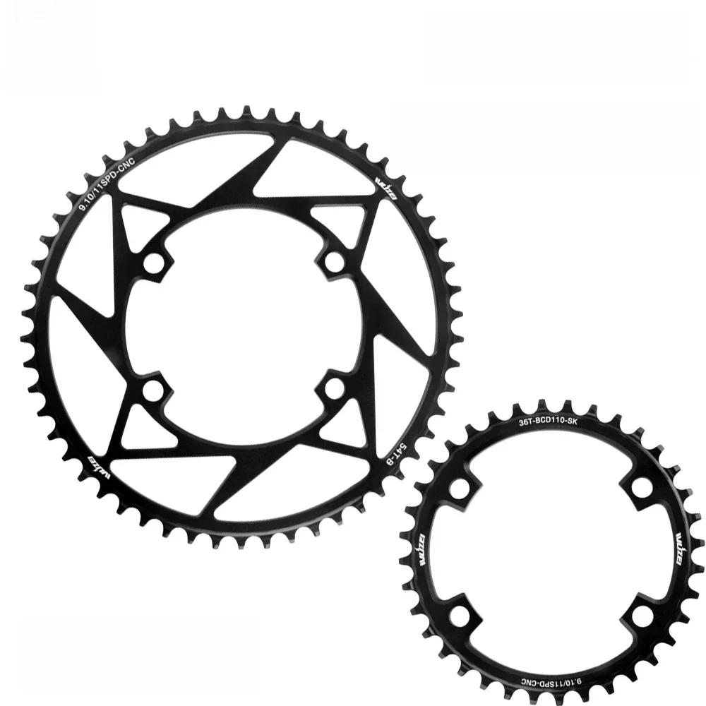 AliExpress NONE WUZEI Road Bike Chainring 110 BCD Sprocket 4 Bolts Chainwheel Narrow Wide Stars 110BCD Bicycle Crown for Shimano R7000 R8000