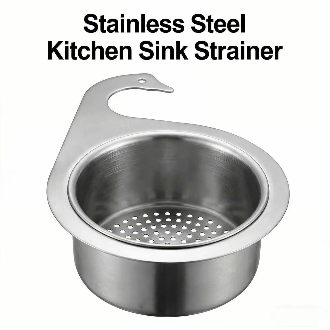 

1Pc Kitchen Sink Filter Basket, Swan-Shaped Drain Rack with Detachable Spout Head, Fine Mesh Design to Prevent Clogging, Compatible with Standard Sinks, Safe Drain Basket for Dishwasher, Easy to Clean and Organize