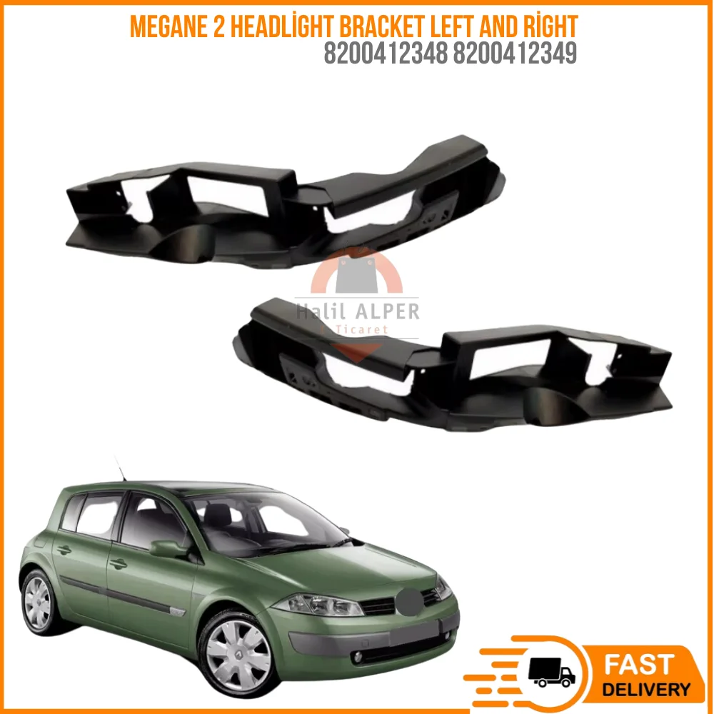

Кронштейн фары для MEGANE 2 II MK2 левый и правый 8200412348 8200412349 Быстрая доставка высококачественные автомобильные запчасти