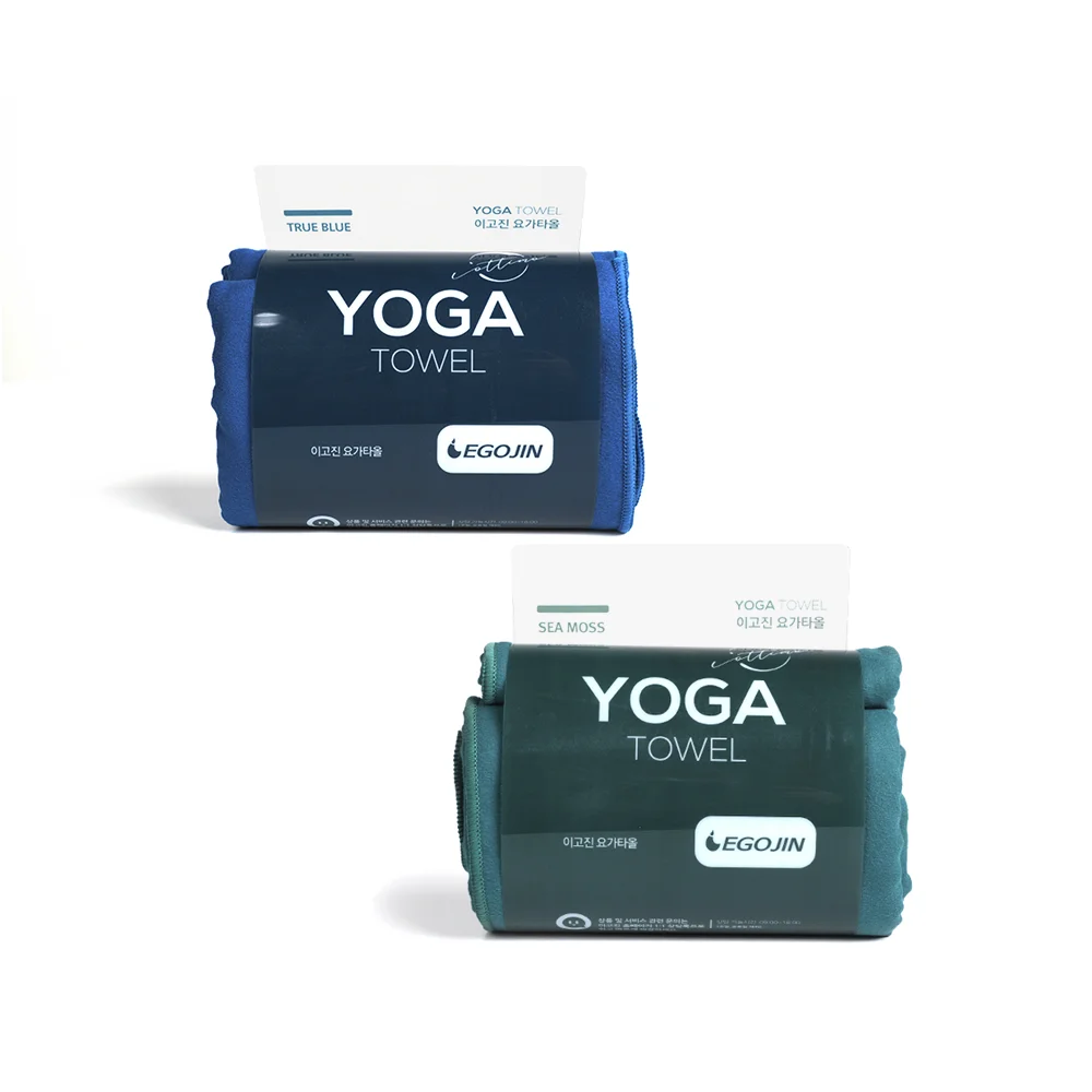 EGOJIN Yoga Towel Non-Slip with Super-Absorbent Soft Fabric Microfiber for Pilates Yoga Mats