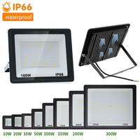 LED Floodlight 10W 20W 30W 50W 100W Flood Light 220V Waterproof IP66 Outdoor Wall Garden Spotlight Reflector Foco Lamp