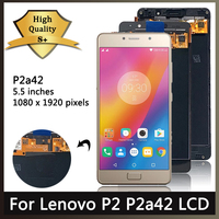 5.5“Original AMOLED For Lenovo P2 LCD P2a42 Display Touch Screen Digitizer Assembly For Lenovo Vibe P2 Display Frame