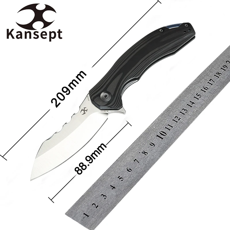 

Kansept Spirit CPM-S35VN Blade with Carbon Fiber Handle Designed by Kim Ning Useful Camping Tools