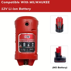 USB Adapter Charger For Milwaukee 12V 10.8V Li-ion Power Tools Battery, M12 Power Bank To Charger The Cell Phone And Hot Jacket