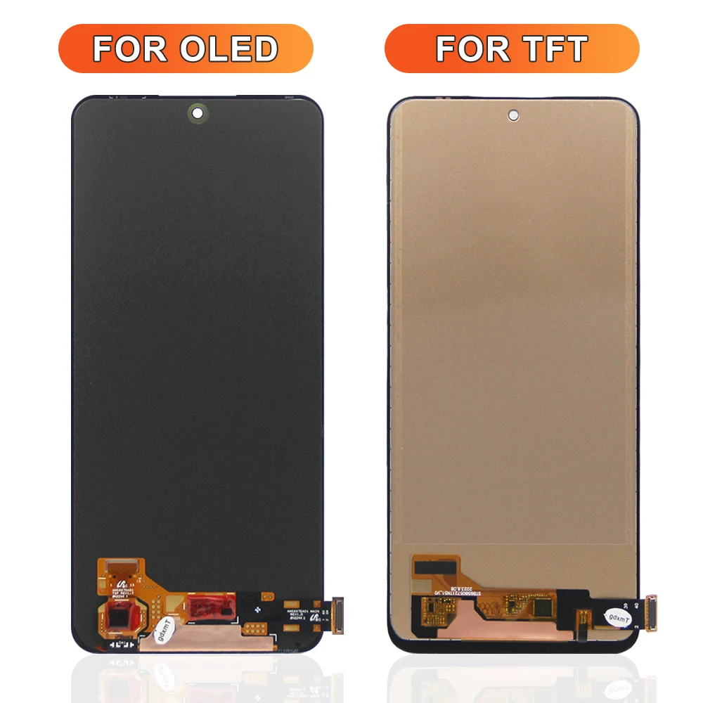 OLED Screen for Xiaomi Redmi Note 12 4G 23021RAAEG 23021RAA2Y Lcd Display Touch Screen with Frame for Redmi Note 12 4G LCD