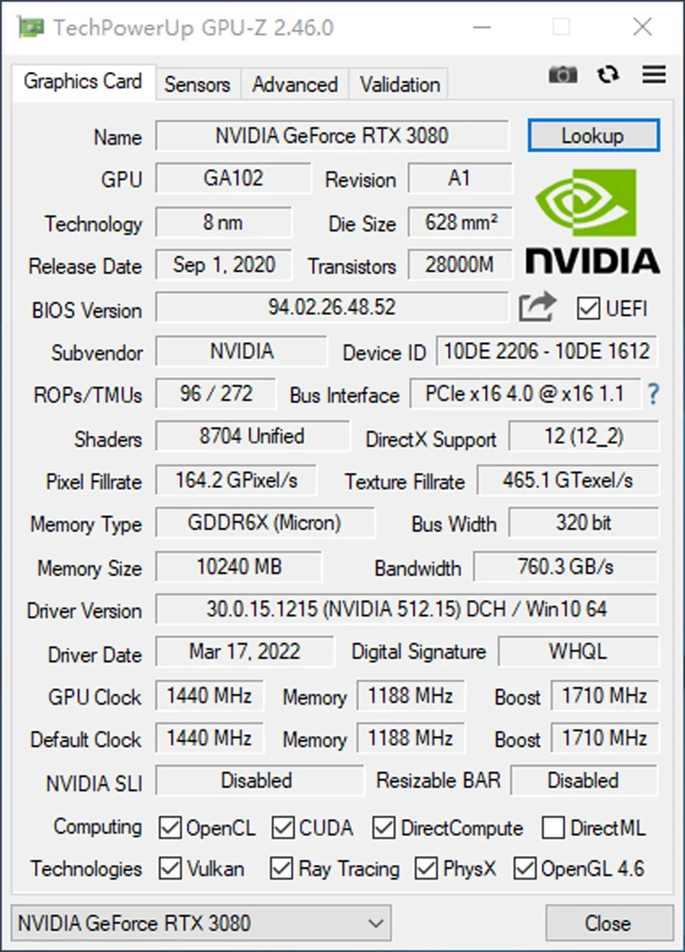 Usado mllse rtx 3080 10gb placa de vídeo nvidia jogo gpu 8pin + 8pin gddr6x 320bit hdmi * 1 dp * 3 pci-e 4.0x16 rtx3080 10gb placa gráfica