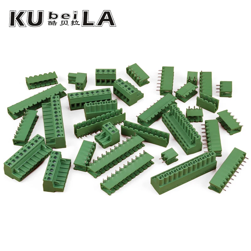 KF2EDGK 5.08mm pull-out terminal block pcb connector 2P/3/4/5/10/12P straight curved pin block