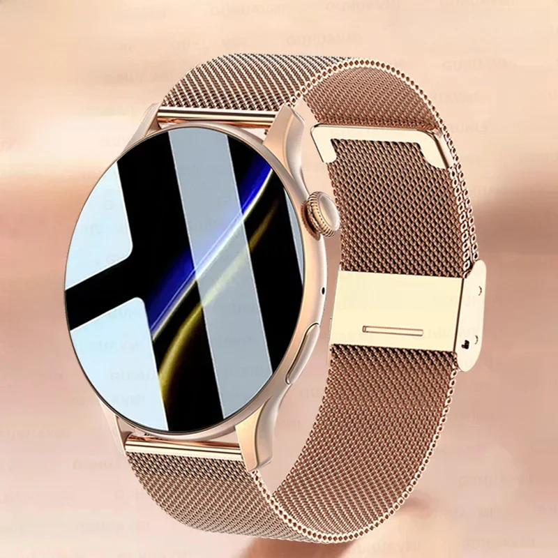 2024 NFC inteligentny zegarek damski 466*466 ekran GPS Track zegarki sportowe kobiety monitorowanie zdrowia głos Bluetooth zadzwoń Smartwatch damski — zdjęcie 2