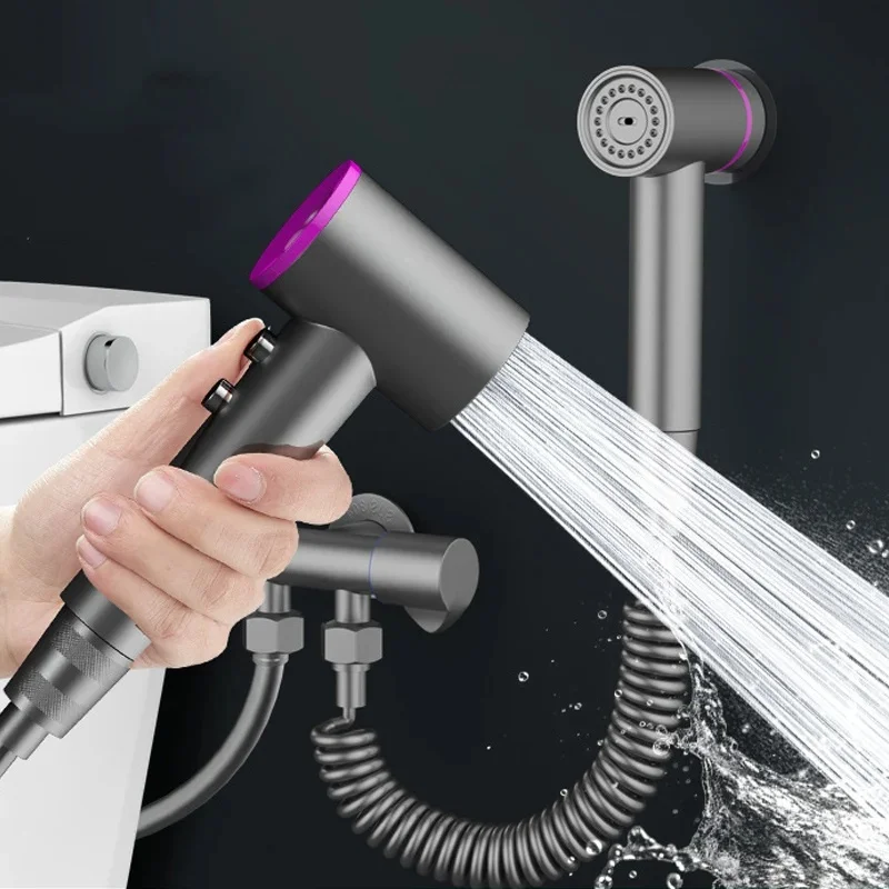 Nouveau salle de bains pistolet de pulvérisation douche 2 Mode ensemble de pulvérisateur de Bidet à main toilette à main Bidet robinet pulvérisateur buse de douche autonettoyant