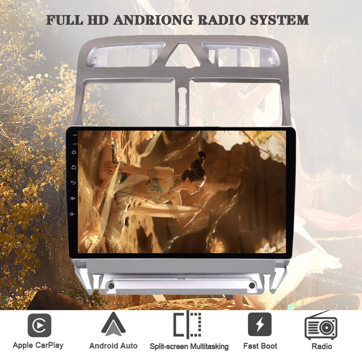 

8G Ram 128G Rom Android 14 8-ядерный магнитофон Планшетный ПК для PEUGEOT 307 307sw 2002-2013, автомобильный радиоприемник, мультимедийный видеоплеер