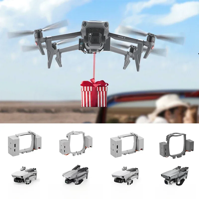 System Airdrop dla DJI Mavic Pro/2/3/AIR 2/MINI 1/2/SE/MINI 3 Drone przynęta na ryby obrączka prezent dostarcz życie Rescue Thrower — zdjęcie produktu 7