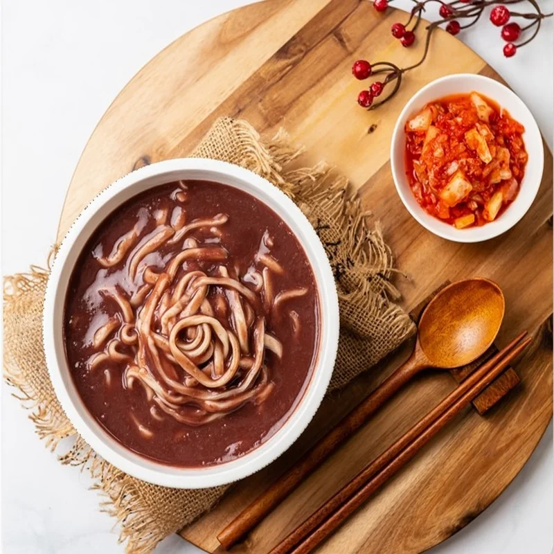 Red bean knife noodle set for 5 people (500 G5 pack of red bean water + 1kg of knife noodle)