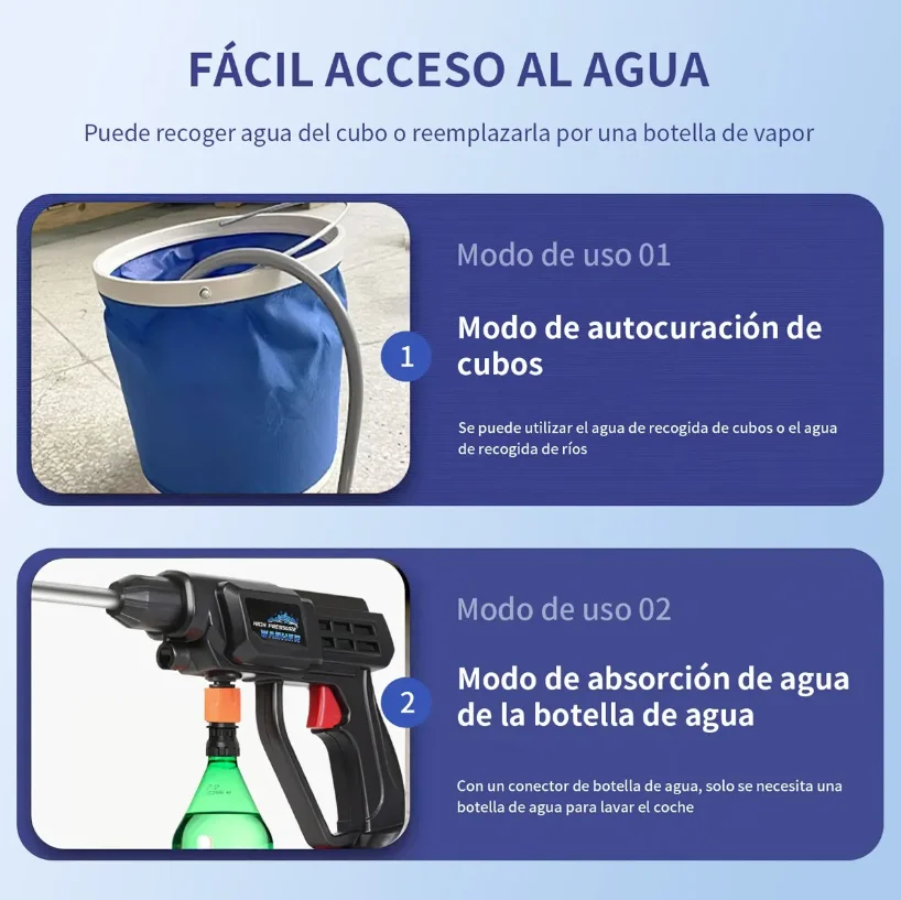 غسالة الضغط اللاسلكية المحمولة - مسدس غسيل كهربائي عالي الضغط للأماكن الخارجية