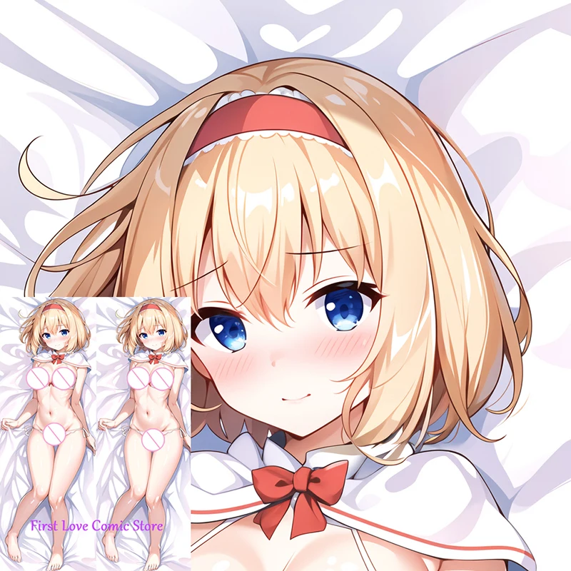 

Anime Alice Margatroid Dakimakura Pillow Case Otaku Waifu Bedding Hugging Body Throw 2-sided Print Pillow Cover