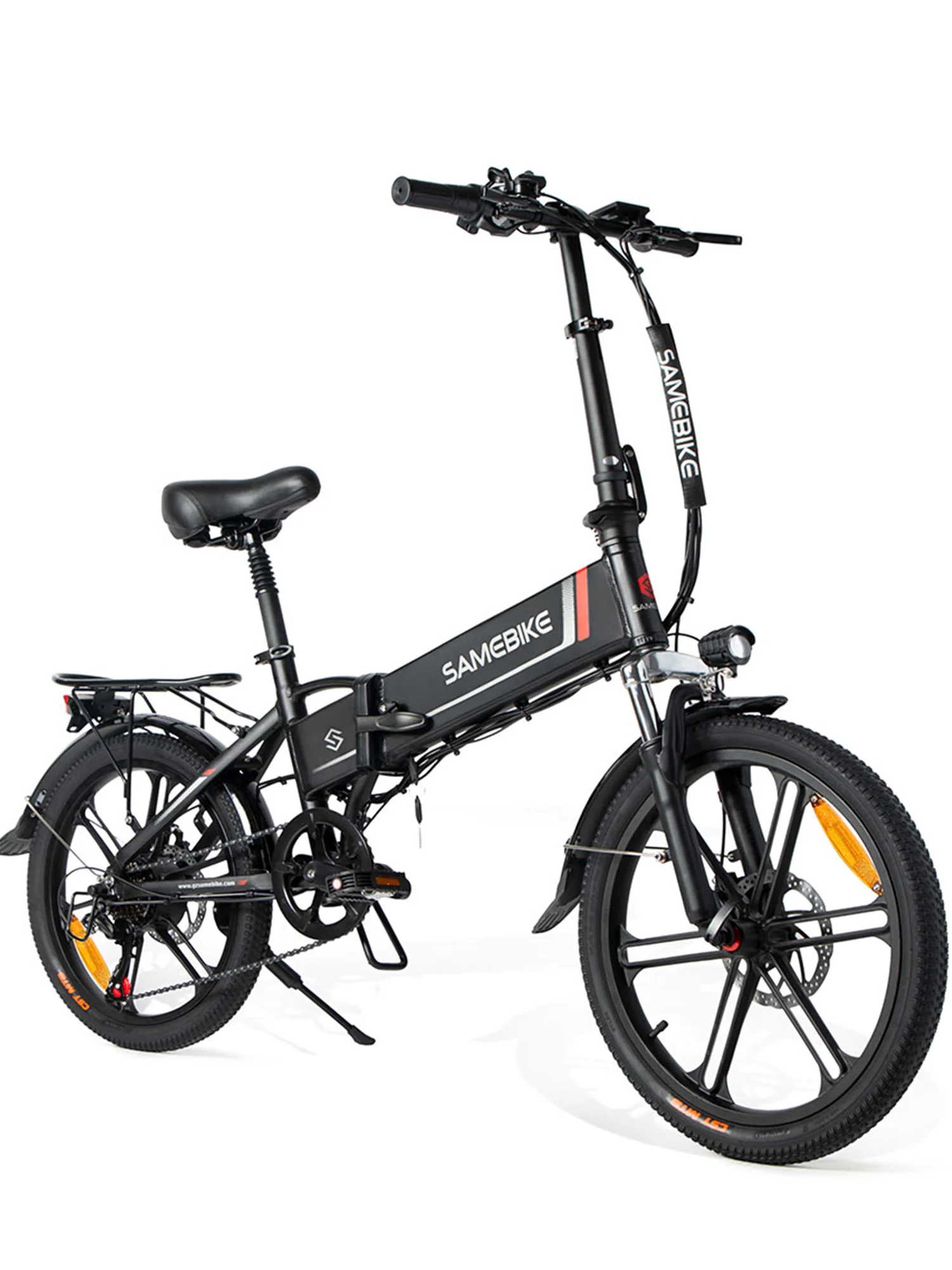 SAMEBIKE 20LVXD30-II Elektrofahrrad-Motor 48V10.4AH mit integriertem, herausnehmbarem Akku, E-Bike 20 Zoll mit dünnen Reifen, elektrisches City-Fahrrad