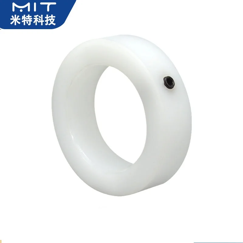 Collares de eje POM, elementos de sujeción, anillo de retención, anillo de empuje, abrazadera de garganta, anillos de parada de manga fija, en stock