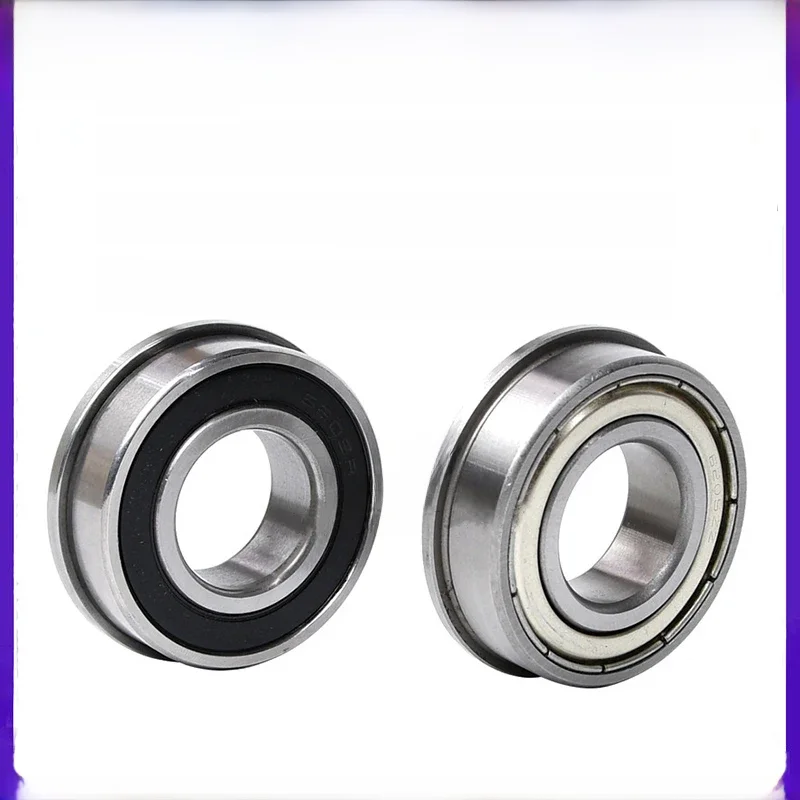 10 sztuk butikowe łożysko kulkowe kołnierzowe F6800 F6801 F6802 F6803 F6804 F6805 F6806 ZZ Z RS cienkościenne metalowe ekranowane łożyska kołnierzowe — zdjęcie 2