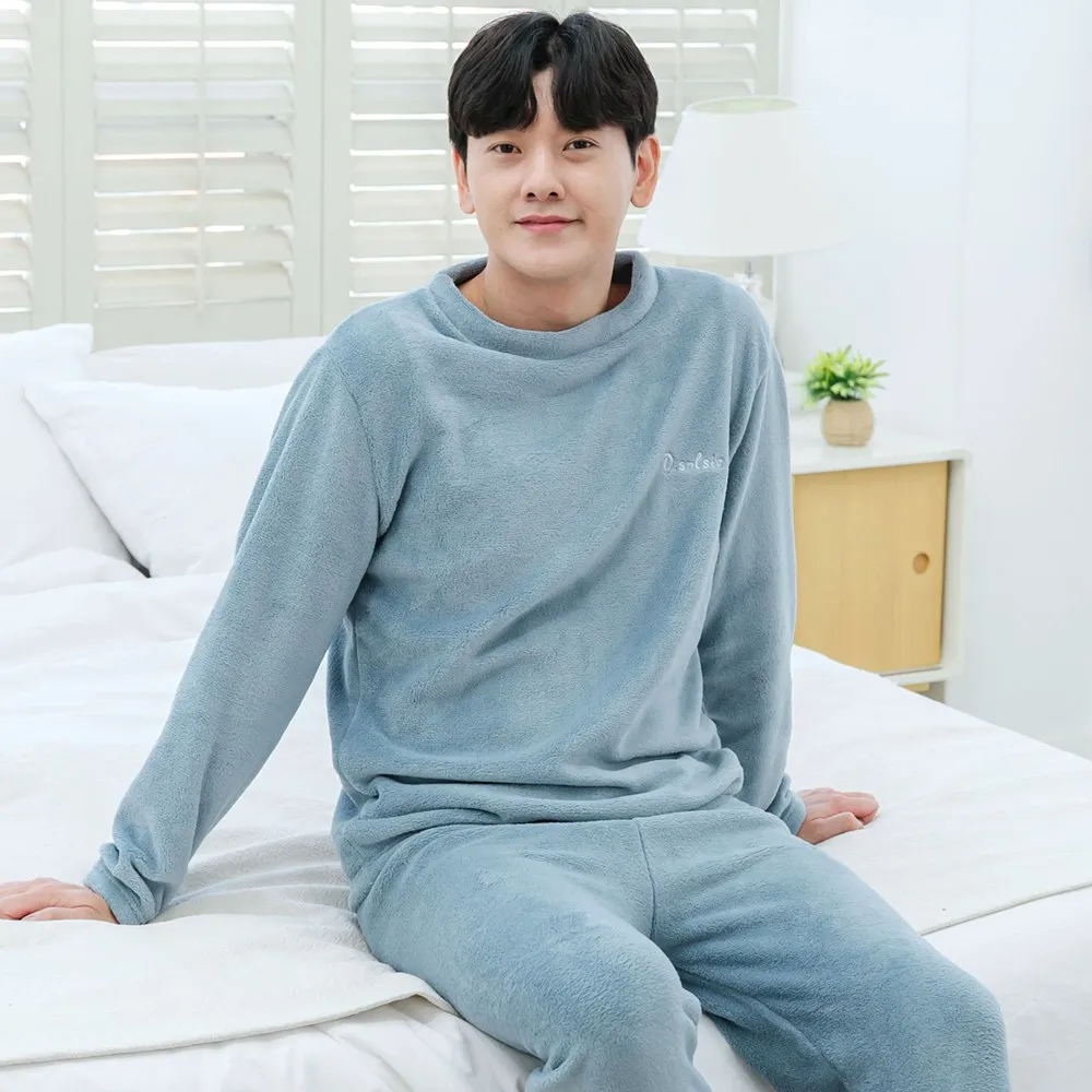 بيغامات نوم من المنك للرجال ، ملابس نوم منعشة #3