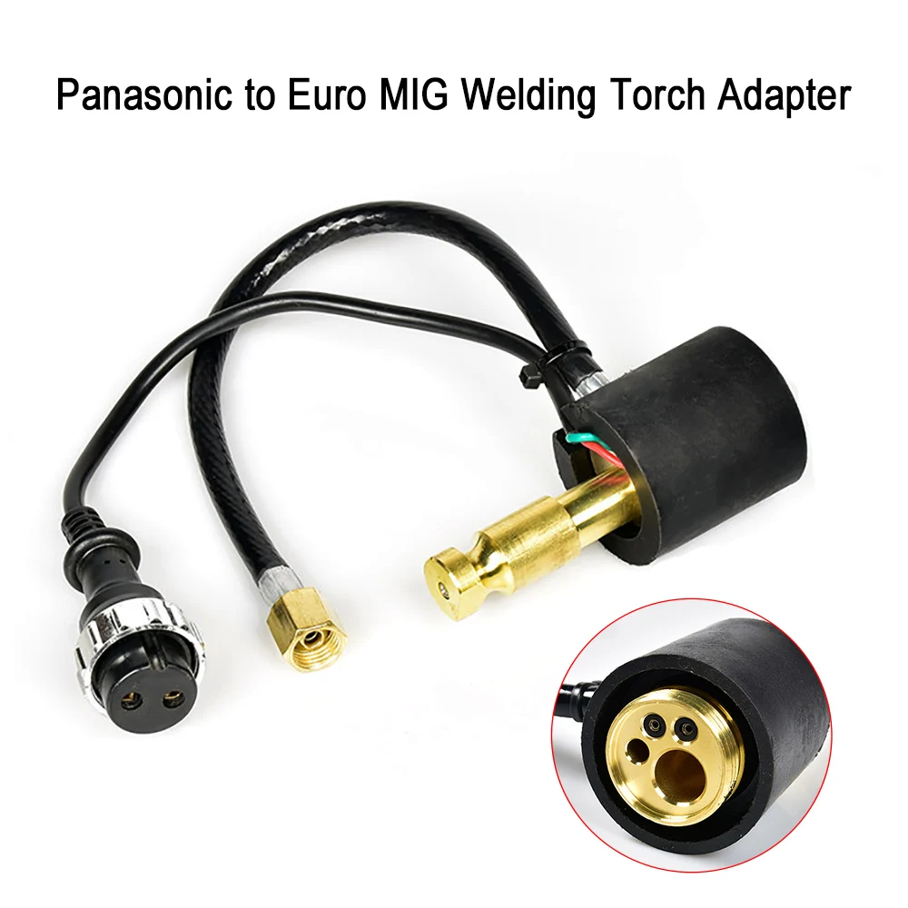 

CO2 Welding Torch Connector MAG Welding Gun Adapter Welding Machine Accessories Panasonic to Euro MIG Welding Torch Adapter