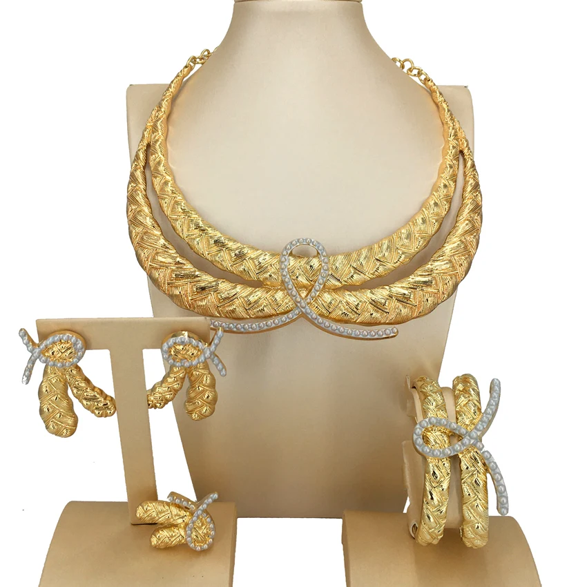 Unique Italian Jewelry Sets For Women African Party Jewelry  Birthday Gift Anniversary FHK13723