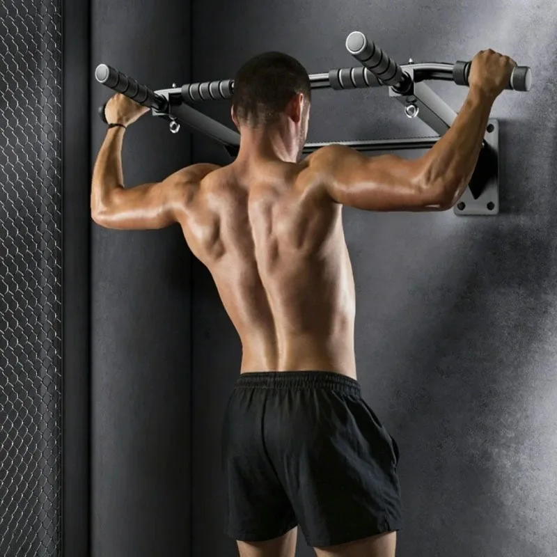 Barre de traction murale pour salle de sport à domicile, barre de traction multi-poignées robuste, équipement d'entraînement musculaire mural robuste pour l'entraînement du haut du corps, exercices de fitness pour le dos, les bras et les épaules