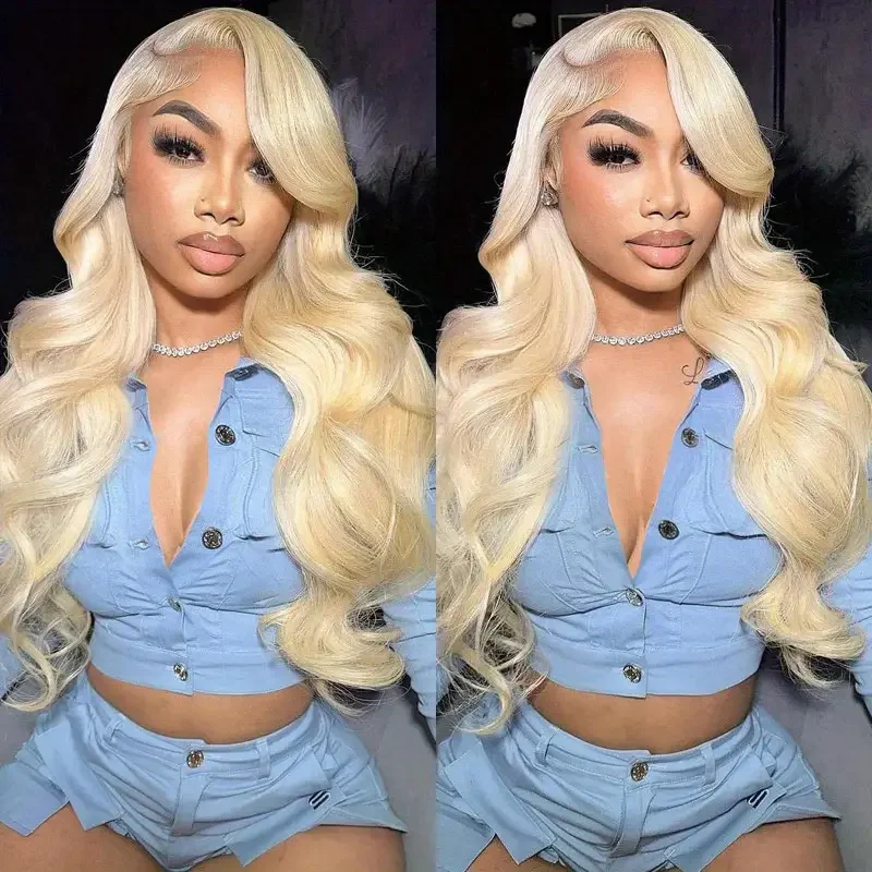 Blonde 613 13x6 Hd Lace Front Wig Human Hair Body Wave 13x4 Lace Frontal Wig Pre Plucked 180% Density 613 Blonde Human Hair Wigs